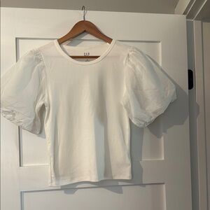 GAP White Puff Sleeve Blouse
